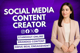 be your social media manager and content creator