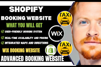 build taxi booking website redesign taxi booking website via shopify wix