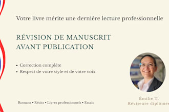 edit and proofread your french book for publication