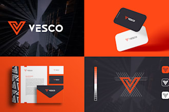 do custom unique minimalist modern brand logo design