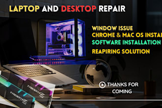 fix laptop problem software installation and window issue