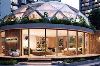 do 3d geodesic dome design for eco lodge ,camping