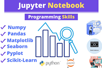 do machine learning, deep learning and data science projects in jupyter notebook