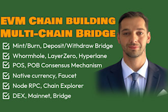 build blockchain explorer dex multichain cross chain bridge evm solana cosmo