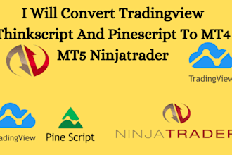 convert tradingview thinkscript and pinescript to mt4 mt5 ninjatrader