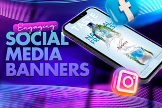 design engaging social media banners for facebook and instagram