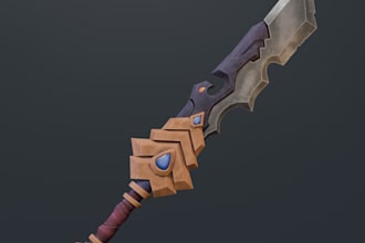 make 3d game assets and object, for unity or anreal engine