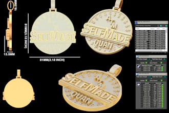 create precious jewelry with realistic render and printable