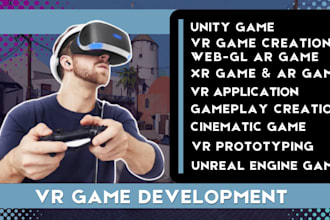 develop virtual reality app VR games augmented reality app for android and ios