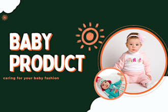 design baby shopify clothing  store dropshipping  kids clothing brand website