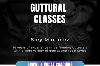 provide you growl and screaming vocal asisstance