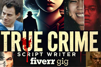 write a true crime script true crime podcast true crime blog for youtube