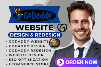 godaddy website design, godaddy website redesign, godaddy ecommerce, godaddy