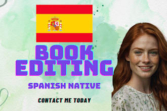 edit your spanish book or text