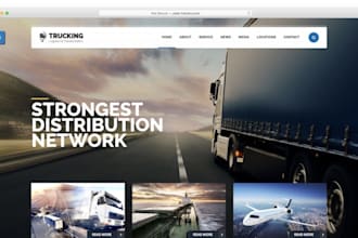 build cargo website car workshop website freight brokers trucking car website