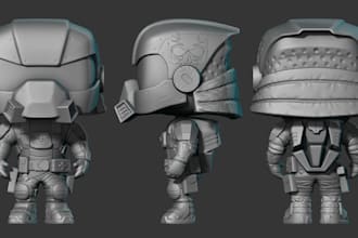 create custom 3d dolls, cosplay models, funko pop, bjd, and stl toys