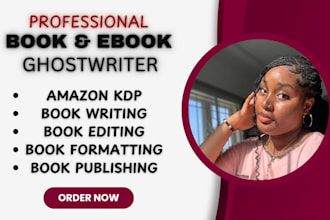 do 30k ebook ghostwriter, amazon kdp romance novel, nonfiction ebook book editor