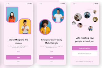 develop dating app, social chat app, messaging app with real time analytics