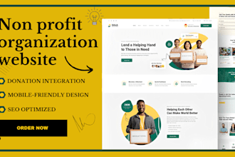 design non profit website for nonprofit charity donations