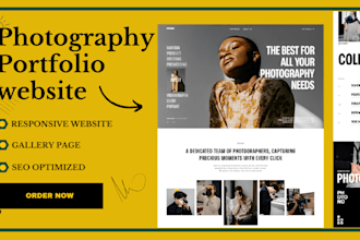 create or design your photography website with online booking system