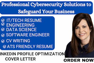 write cybersecurity, engineering, data analyst, civil engineering, aws resume