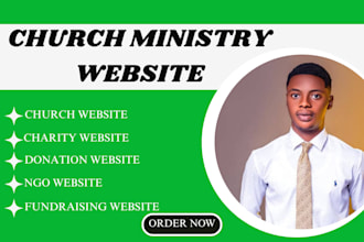 build responsive church website and nonprofit website