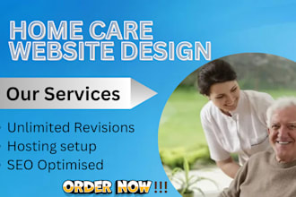 design home care website home care leads home care logo