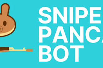 develop profitable pancake swap bot, trading bot, crypto trading bot
