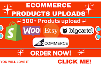 upload products to your wix, woocommerce, bigcommerce, etsy, bigcartel store