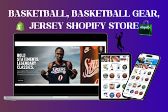 design basketball shopify store, basketball gear website, sports fit store