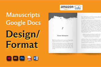 book formatting manuscript typesetting KDP ingram spark google docs print book