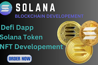 develop custom smart contracts and solana blockchain solutions