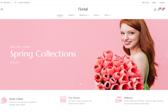 flower shopify store flower website flower store florist website flower store