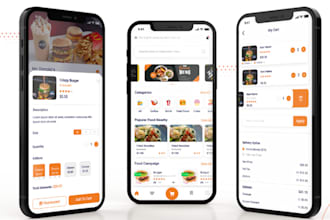 build online food delivery app, food ordering app, restaurant app like uber eats