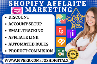 setup shopify affliate marteting uppromote shortly jaka bixgow referrly goaffpro