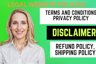 expertly write terms and conditions and gdpr privacy policy