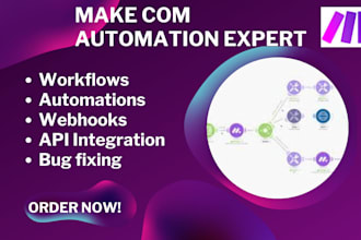 make com automation zapier automation make com integromat api integration expert