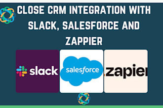 integrate close crm with zappier salesforce slack