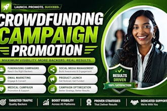 design promote kickstarter gofundme medical fundraising  crowdfunding campaign