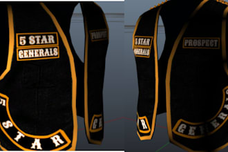 create custom mc vests, biker kuttes, and clothing for fivem