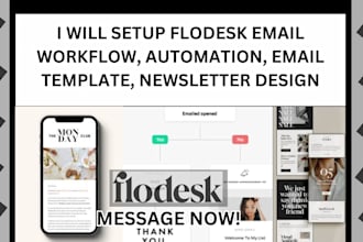 setup flodesk email  workflow, automation, email template, newsletter design