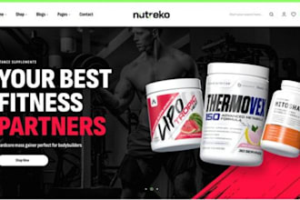 build profitable supplement shopify store health and fitness, supplement website