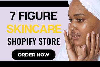 design skincare website skincare shopify skincare store skincare dropshipping