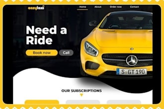 build taxi website limousine website taxi booking chauffeur car rental website