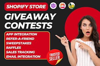 setup shopify store giveaway contests ninja gatsby viralsweep gleam pineraffle