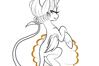 clean up of your sketch, do line art or color your art