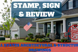 draw stamp architectural drawing floor plan engineering drawing for city permit