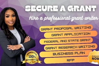 do grant writing, grant research, grant application, business plan, 501c3, rfp