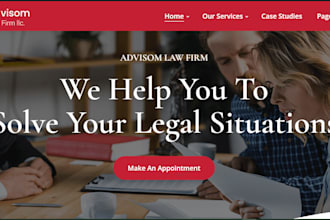 create attorney website notary law firm lawyer legal solicitor website design