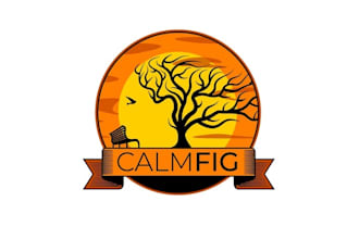 design calm down global cosmetic brand logo